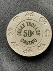Jolly Trolly  50 Cent Casino Chip 1981  tm1137