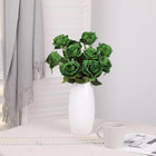 Artificial Flowers Silk Roses Real Touch Bridal Wedding Bouquet For Home Garden 