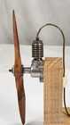 Vintage Herkimer Ok Co2 Model Airplane Engine Motor W  Propeller Rare