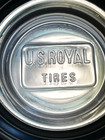 Vintage U s  Royal Tires Advertising Ashtray Glass Tire U s  Royal Master Rubber
