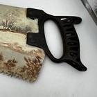 Antique Hand Saw Metal Hand Painted Cross Cut Saw Folk Art Painting Signed 33   
