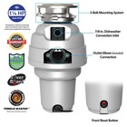 American Standard 1 25 Hp Premium Garbage Disposal With Cord  Anti-jam And Quiet
