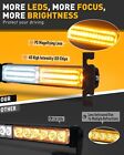2 In 1 Led Emergency Dash Strobe Lights Windshield Deck Warning Safety 40leds A