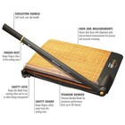 15   Trimair Wood Guillotine Paper Cutter   Paper Trimmer  30 Sheet  15107 