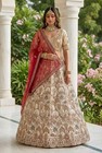 Royal Gadhwal Silk Lehenga Choli Nikah Walima Bridal Reception Dress