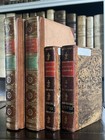 Lot Of 4 Antique Leather Bound Books 19th Century