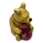 Disney Classic Winnie The Pooh Piggy Bank Charpente Honey Pot Ceramic Vtg 5 5   