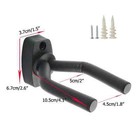 10-pcs Pack Guitar Hangers Hook Holder Wall Mount Hanger Display Instrument 