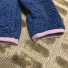 J crew Crewcuts Sherpa Fleece Pullover Girls Xxs 2-3 Blue Pink Snap Teddy Jacket