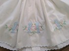 Vintage Baby Girl White Embroidered Bird Dress 3-6 Months Heirloom Easter Puff S