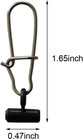10 25 50 100 Packs Fishing Line Sinker Slide With Duo Fast Lock Snap Heavy Stre