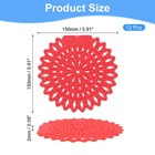 12pcs Urinal Screen Deodorizer  Anti-clogging Odor Freshener Urinal Cakes  Red