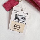 Coach True Red Pebble Leather Double Corner Zip Wristlet F66505 Nwt