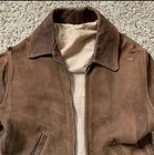 Vintage 1930 s Leather Suede Cinch Back Motorcycle Women   s Xs Jacket