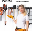 64 In Garage Tool Organizer Wall Mount 620lbs Heavy Duty Metal Storage Rack New