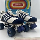 Vintage Chicago Roller Skates Roadsters Sneaker Stripe Women   s Sz 8 Mens 6