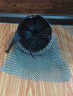 Medieval Norman Viking Helmet With Chainmail Aventail Steel Armor Costume Helmet