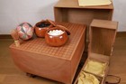 Japanese Traditional Game Go-board Igo Goban Hamaguri Nachiguro Go Stone Bowl