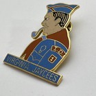 Virginia Jaycees Club Organization State Jaycee Lapel Hat Pin Pinback