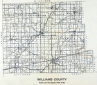 1910 Ohio Highway Road Map Williams County Bryan Montpelier Pioneer Edon Stryker