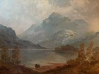Antique Early 20thc English Landscape Oil On Canvas Painting - Francis Jamieson 