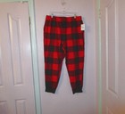 Old Navy Flannel Jogger Pajama Pants Size L Buffalo Plaid Lounge Pockets Nwt