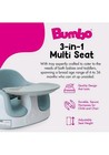 Bumbo Toddler Multi Seat 3-in-1 Booster High Chair And Tray  White desert Mirage