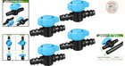Effortless Installation 4-pcs 1 2 Inch Barbed Valves For Drip Irrigation Systems