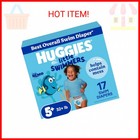 Huggies Little Swimmers Disposable Swim Diapers  Size 5-6  32  Lbs   17 Ct