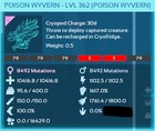 Top Stats 1617m Deadpool Poison Wyvern Ark Survival Ascended Asa Pve Dp