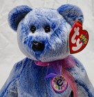 Ty Beanie Baby - Periwinkle The E-bear   Mwmt New Mint Tags   Retired   Rare