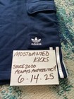 Nwt Adidas 3 Stripes Cargo Night Indigo Sweat Shorts Men   s Sz 2xl Free Ship  
