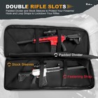 Soft Rifle Case 36 Inch Tactical Long Double Rifle Backpack Gun Bag For Hunti   