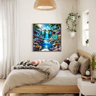 Diy 5d Diamond Art Kit Flowers Butterflies Waterfall Landscape For Adults Decor