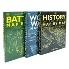 Map By Map Series 3 Books Collection Set  battles  History Of The World   World 