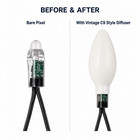 50 C9 Style Vintage Diffuser Covers For 12mm Addressable Rgb Bullet Pixel Lights