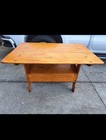 Pine Tilt Top Tavern Table Settee 19th Century  e 