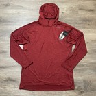 New Nrs Mens Size S Silkweight Hoodie Red Performance 100  Recycled Upf 50  Surf