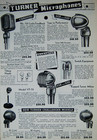 Vintage Rare 1930s Turner Vt73 Crystal Microphone W Original Stand   Cable Shure