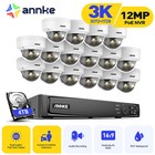 Annke 8ch 16ch 12mp Nvr 3k Poe Security Camera System 5mp Ai Color Night H 265 