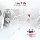 Neaties Usa Made Super Heavy Duty Black Plastic Hangers  24pk 24pk  