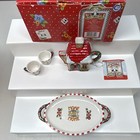Mary Engelbreit Home Sweet Home Mini Tea Set Teapot 2 Cups Tray 1998 746894