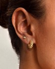 Freekiss 3 Pairs Gold Hoop Earrings Set  Dainty Stud Earrings Trendy Small 14k G