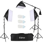 3 Softbox Light Stand Photo Studio Photography Continuous Lighting Kit