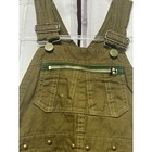 Vtg Liberty Kids Overalls Made In Usa Olive Green Rainbow Stars Art Festival 5t