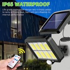 2x 1200000lm Led Solar Street Lights Security Flood Lamp Motion Sensor Outdoor