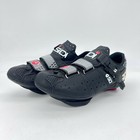 Sidi Genius 5 Pro Men Size 6 Road Cycling Shoes Black Spin 3-bolt