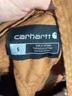 Carhartt Youth Bib Overalls Kids Size 5 Brown