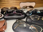 Vintage Eyeglasses  Lot Of 10 With Cases   Some With Magnetic Sunglasses