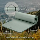 Retrospec Solana Yoga Mat 1  Thick W nylon Strap For Men   Women - Non Slip Exer